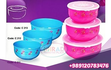 Homeware plastic containers