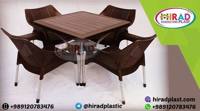 Plastic table and chair set