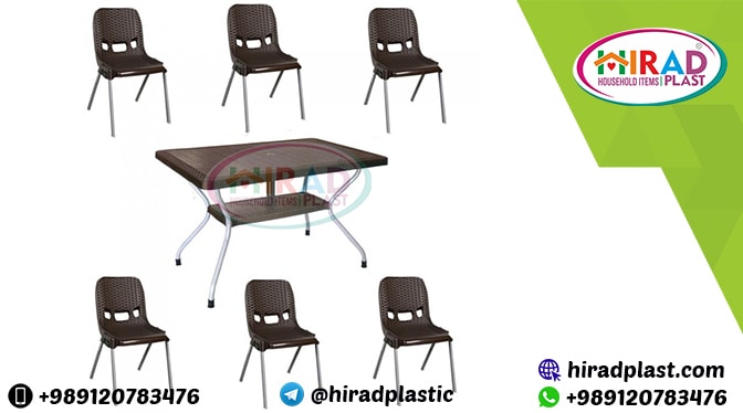 Plastic table and chair set