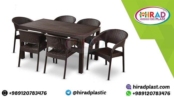 Plastic table and chair set