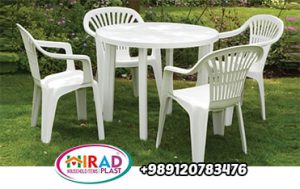 Plastic table and chair set