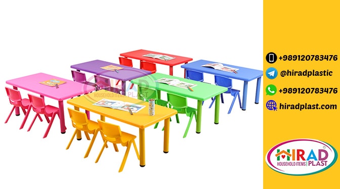 Children’s plastic table and chairs