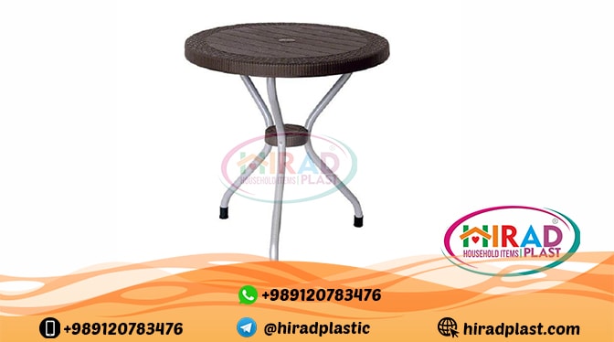 Outdoor plastic table and chairs