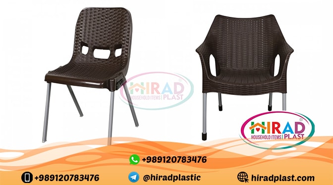 Outdoor plastic table and chairs