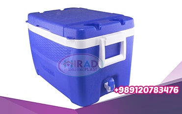 Large plastic ice cooler box