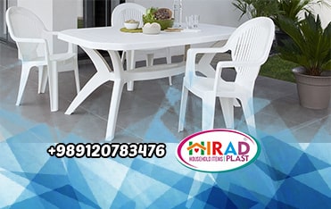 5-piece plastic table and chair set